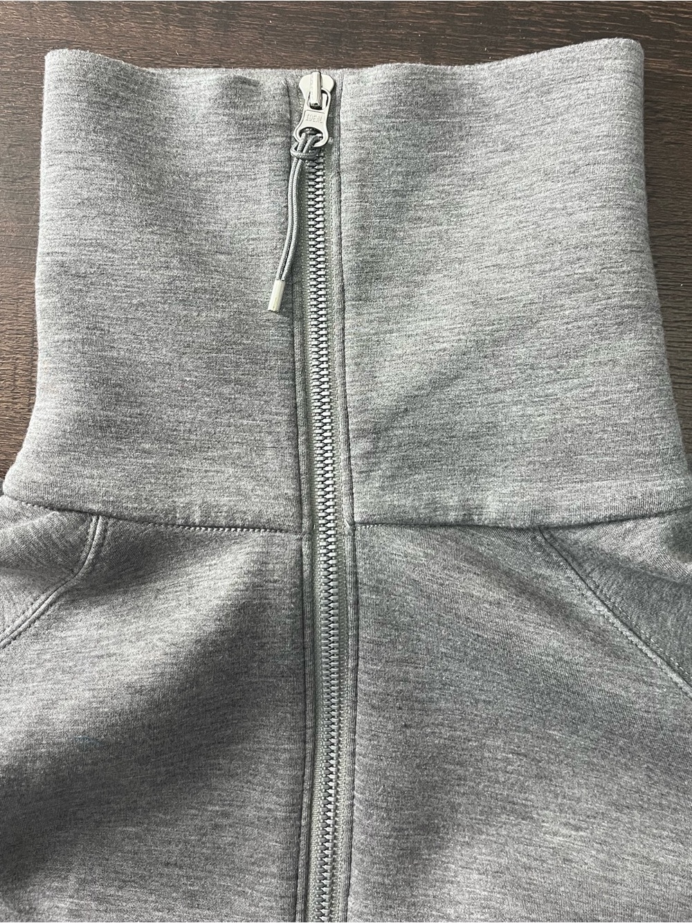 SPANX Light Gray  AirEssentials Half Zip Sweatshirt Large - Picture 13 of 13